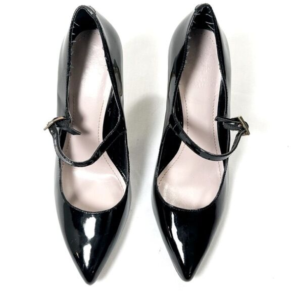 Vince Camuto Womens Heel Pumps Pointed-Toe Stiletto Patent Leather Black - Picture 3 of 7